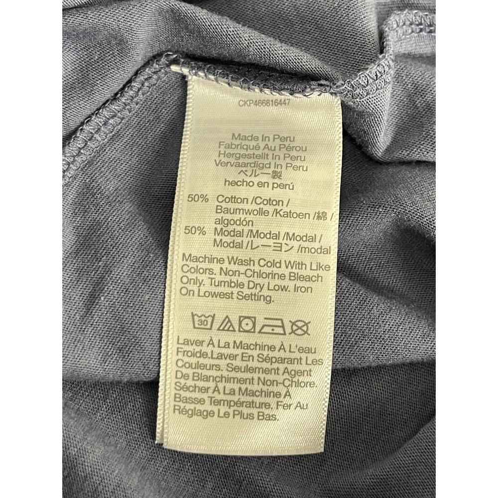 Madewell Womens 2X Blue Button Front Knit Midi Dress Long Sleeve - Picture 6 of 13